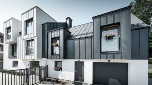Алюминиевая кровля Система PREFALZ 02 Антрацит P.10 RAL 7016 Prefa